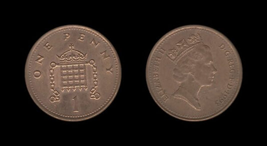 United Kingdom Velika Britanija 1 Penny 1993 – Elizabeth II