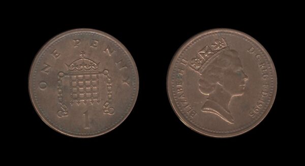 United Kingdom Velika Britanija 1 Penny 1995 – Elizabeth II