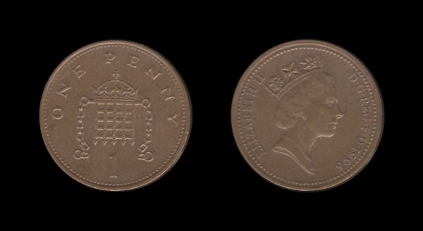 United Kingdom Velika Britanija 1 Penny 1996 – Elizabeth II