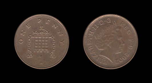 United Kingdom Velika Britanija 1 Penny 2002 – Elizabeth II