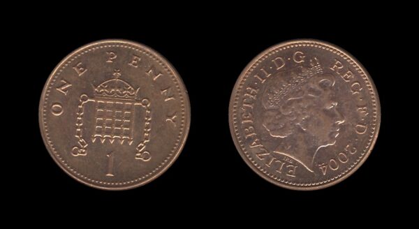 United Kingdom Velika Britanija 1 Penny 2004 – Elizabeth II