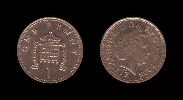 United Kingdom Velika Britanija 1 Penny 2006 – Elizabeth II