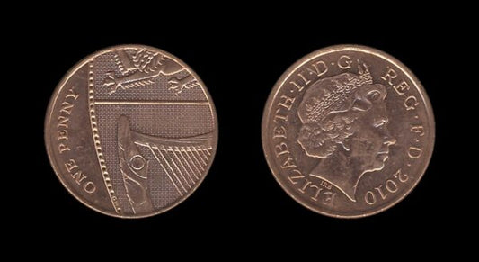 United Kingdom Velika Britanija 1 Penny 2010 – Elizabeth II