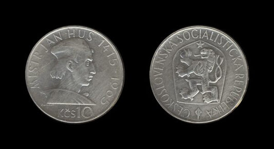 Czechoslovakia Čehoslovačka 10 Korun 1965 – Jan Hus