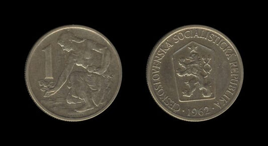 Czechoslovakia Čehoslovačka 1 Koruna 1962