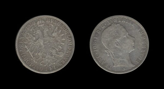 Austria-Hungary Austro-Ugarska Austria 1 Florin 1858 A – Francis Joseph I