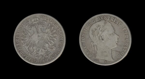 Austria-Hungary Austro-Ugarska Austria 1 Florin 1859 A – Francis Joseph I