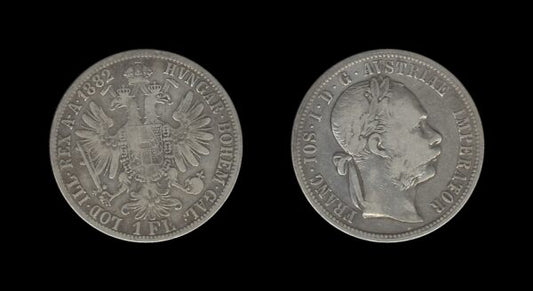 Austria-Hungary Austro-Ugarska Austria 1 Florin 1882 – Francis Joseph I