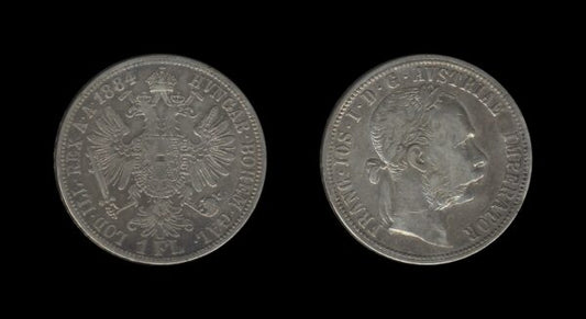 Austria-Hungary Austro-Ugarska Austria 1 Florin 1884 – Francis Joseph I