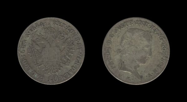 Austria-Hungary Austro-Ugarska Austria 10 Kreutzer 1844 E – Ferdinand I