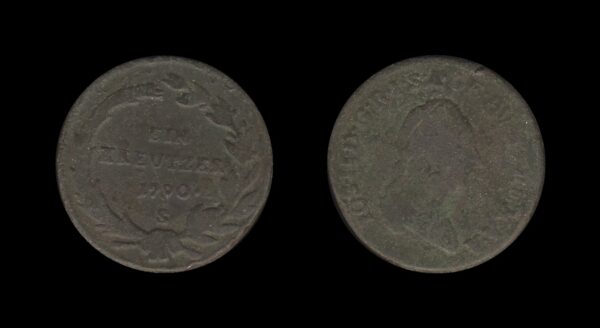 Austria-Hungary Austro-Ugarska Austria 1 Kreutzer 1790 S – Joseph II