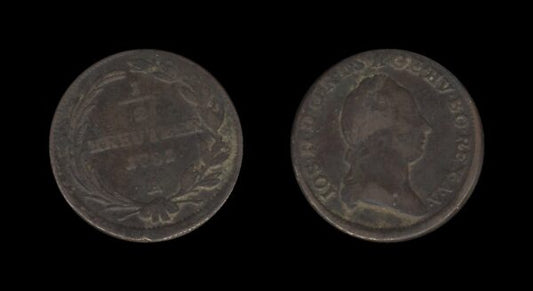 Austria-Hungary Austro-Ugarska Austria 1/2 Kreutzer 1781 A – Joseph II