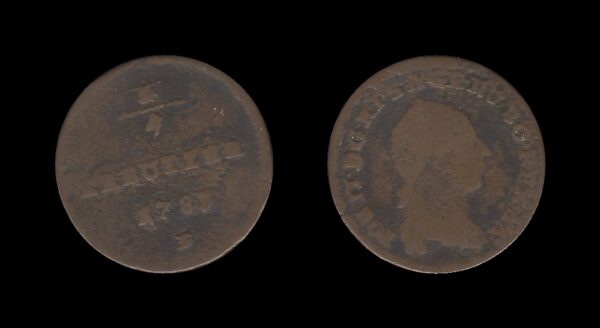 Austria-Hungary Austro-Ugarska Austria 1/4 Kreutzer 1783 F – Joseph II