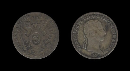 Austria-Hungary Austro-Ugarska Austria 3 Kreutzer 1832 A – Franz I