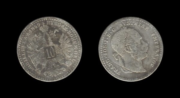 Austria-Hungary Austro-Ugarska Austria 10 Kreutzer 1869 – Francis Joseph I