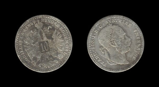 Austria-Hungary Austro-Ugarska Austria 10 Kreutzer 1869 – Francis Joseph I