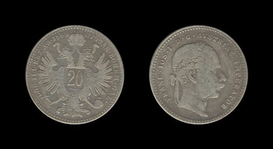 Austria-Hungary Austro-Ugarska Austria 20 Kreutzer 1868 – Francis Joseph I