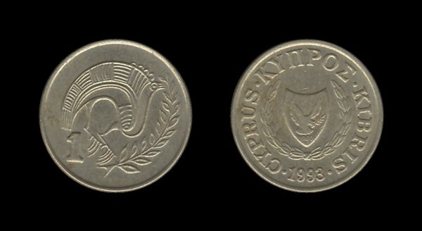 Cyprus Cipar 1 Cent 1993