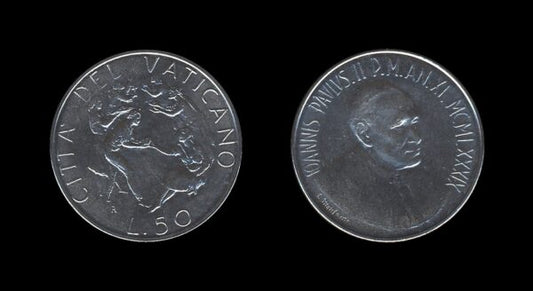 Vatican City Vatikan 50 Lire 1989 – Human Solidarity – Ioannes Paulus II