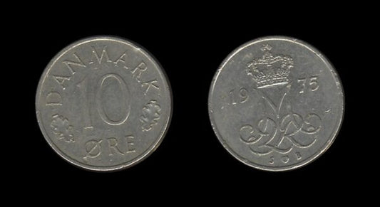 Denmark Danska 10 Ore 1975 – Margrethe II