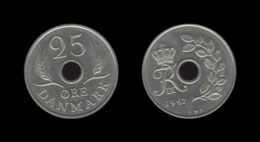 Denmark Danska 25 Ore 1967 – Frederick IX