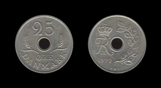 Denmark Danska 25 Ore 1972 – Frederick IX