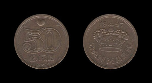 Denmark Danska 50 Ore 1997 – Margrethe II