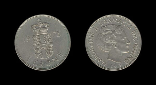 Denmark Danska 1 Krone 1973 – Margrethe II