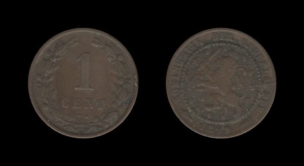 Netherlands Nizozemska 1 Cent 1899 – Wilhelmina