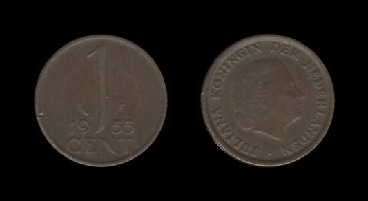 Netherlands Nizozemska 1 Cent 1955 – Juliana