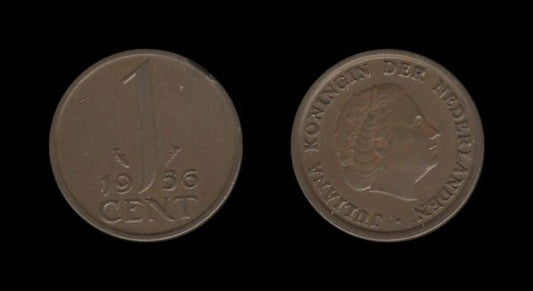 Netherlands Nizozemska 1 Cent 1956 – Juliana