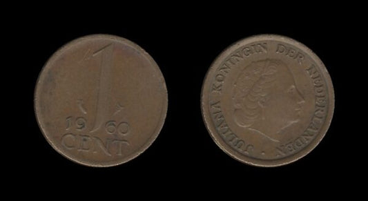 Netherlands Nizozemska 1 Cent 1960 – Juliana