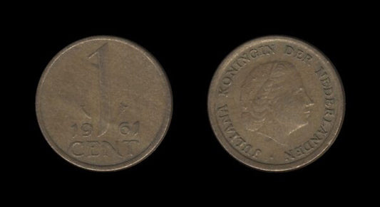 Netherlands Nizozemska 1 Cent 1961 – Juliana