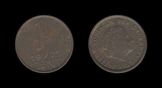 Netherlands Nizozemska 1 Cent 1973 – Juliana