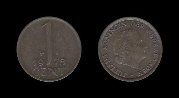 Netherlands Nizozemska 1 Cent 1975 – Juliana