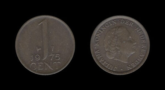 Netherlands Nizozemska 1 Cent 1975 – Juliana