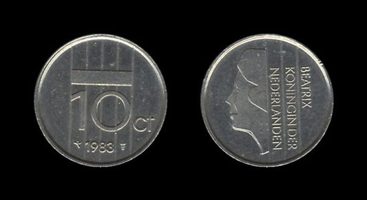 Netherlands Nizozemska 10 Cents 1983 – Beatrix