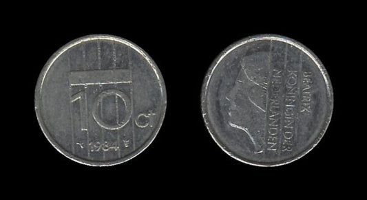 Netherlands Nizozemska 10 Cents 1984 – Beatrix