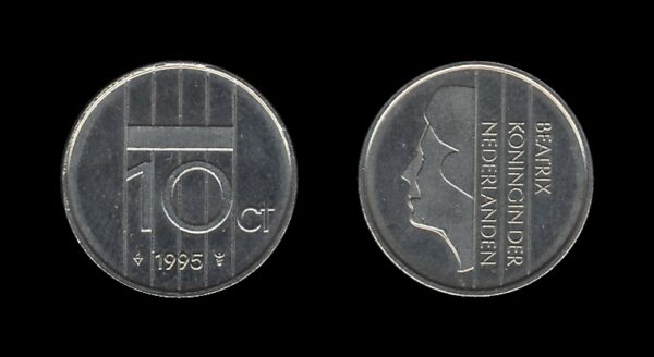 Netherlands Nizozemska 10 Cents 1995 – Beatrix