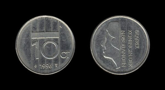 Netherlands Nizozemska 10 Cents 1996 – Beatrix