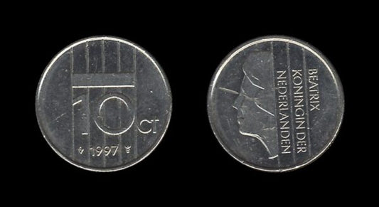 Netherlands Nizozemska 10 Cents 1997 – Beatrix