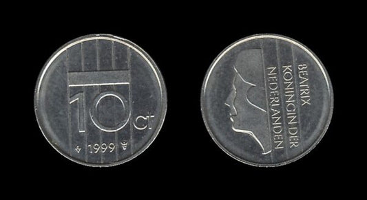 Netherlands Nizozemska 10 Cents 1999 – Beatrix