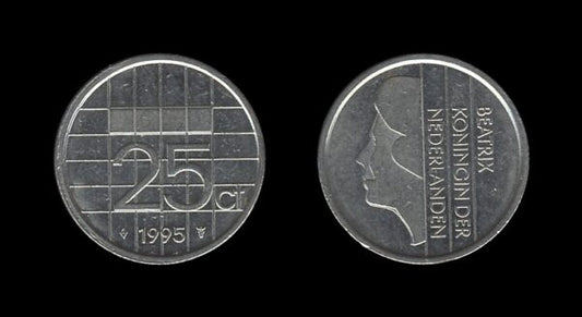 Netherlands Nizozemska 25 Cents 1995 – Beatrix