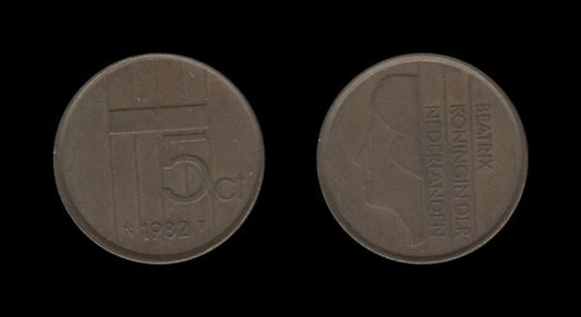 Netherlands Nizozemska 5 Cents 1982 – Beatrix