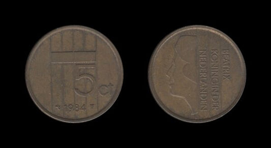 Netherlands Nizozemska 5 Cents 1984 – Beatrix