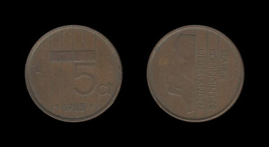 Netherlands Nizozemska 5 Cents 1985 – Beatrix