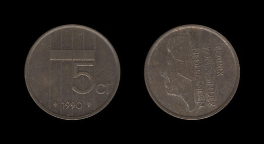 Netherlands Nizozemska 5 Cents 1990 – Beatrix