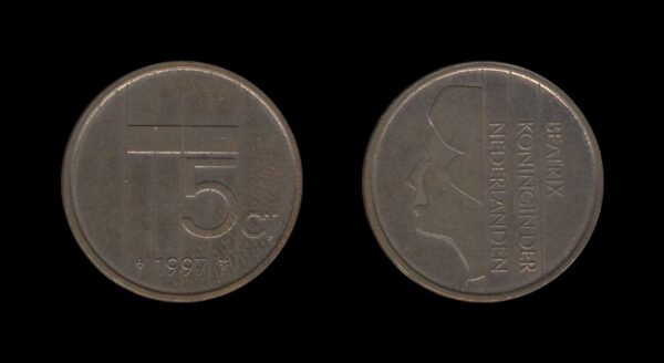 Netherlands Nizozemska 5 Cents 1997 – Beatrix