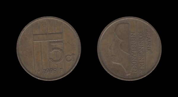 Netherlands Nizozemska 5 Cents 1999 – Beatrix