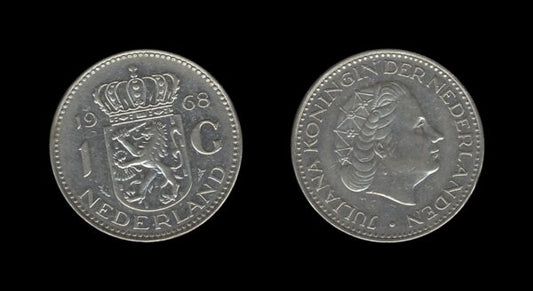 Netherlands Nizozemska 1 Gulden 1968 – Juliana